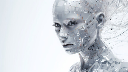 Wall Mural - graphical representation of artificial intelligence - AI-generated image
