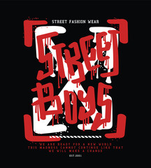 Urban street style grunge typography. Vector illustration design for fashion graphics, t-shirt prints.