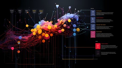 Wall Mural - graphical representation of artificial intelligence - AI-generated image