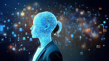 Wall Mural - Remarkable Surge in Artificial intelligence - AI-generated image