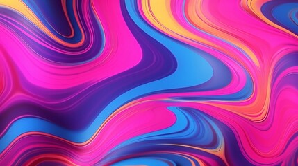 Poster - A colorful background with a wavy design
