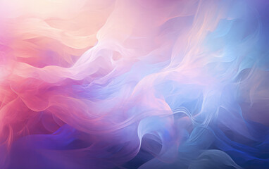 Wall Mural - Pastel Colors Volumetric Smoky Abstract Background