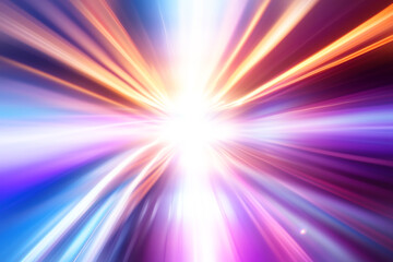 Aufkleber - Abstract light explosion effect high speed technology concept, light abstract background