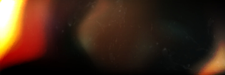 Wall Mural - exposed dusty film strip texture. vector realistic illustration of abstract orange and black backgro