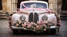 Wedding Car With Flowers