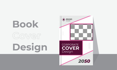 Wall Mural - Corporate Book Cover Design Template. Can be adapt to Brochure. Vector EPS 10. Magazine or book design. Branding identity design.