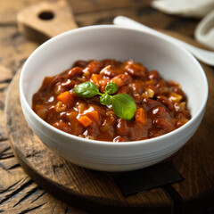 Poster - Healthy red bean ragout with vegetables