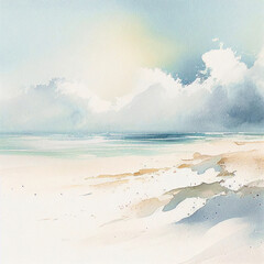 watercolor beach background