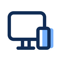 Sticker - responsive filled line icon