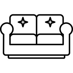 Wall Mural - Couch Icon