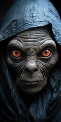 Wall Mural - portrait of an alien from another planet