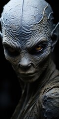 Wall Mural - portrait of an alien from another planet