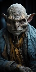 Wall Mural - portrait of an alien from another planet