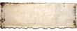 © LayerAce.com - Old white paper horizontal banner on white background Generative AI