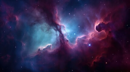 Wall Mural - Nebula in deep space