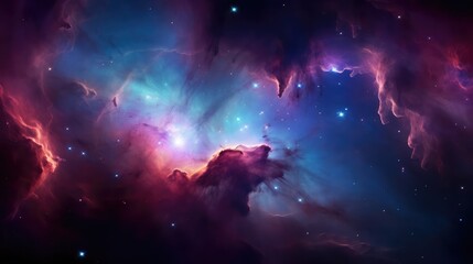 Wall Mural - Nebula in deep space