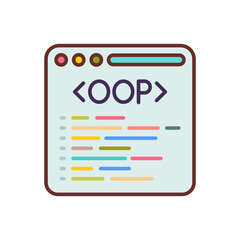 Object oriented Programming icon in vector. Illustration
