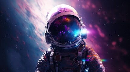 Wall Mural - astronauts exploring deep space