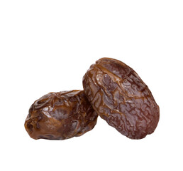 Poster - Two Juicy dates isolated on transparent background, png, healthy snack. Dietary product, antidepressant.