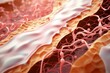 3D Render Saggy Skin Layer and Skin Cells. Generative AI