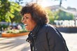 © Krakenimages.com - African american woman smiling confident looking to the side at park