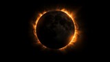 Fototapeta  - AI generated illustration of a total solar eclipse