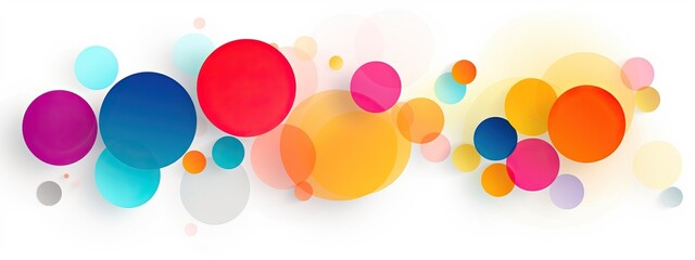 abstract background design with colorful circles