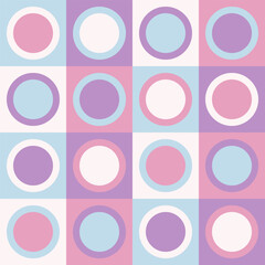 Wall Mural - abstract background of mid-century modern geometric shapes. vector seamless pattern. ready to use fo