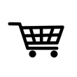 © Dadan - shopping cart icon vector with simple design.shopping trolley icon