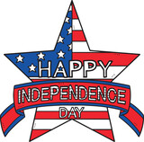 Fototapeta Big Ben - Happy Independence Day Cartoon Colored Clipart