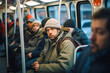 © MVProductions - A diverse group of people commencing their morning commute on a city bus