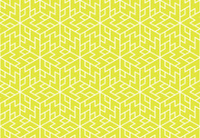 The Geometric Pattern With Lines. Seamless Vector Background. White And Yellow Texture. Graphic Modern Pattern. Simple Lattice Graphic Design