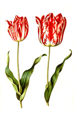 Wall Mural - Garten-Tulpe, Gartentulpe, Variation der Tulpe, Tulipa gesneriana