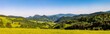 Beautiful panorama of the Pieniny Mountains.