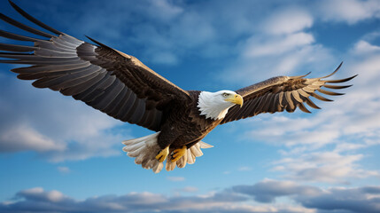 Sticker - bald eagle in flight