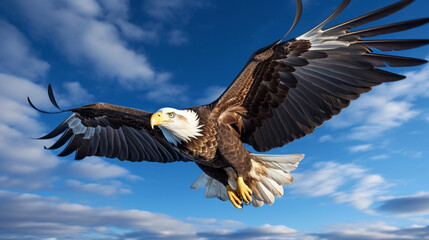 Canvas Print - bald eagle in flight