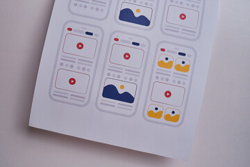 ux mobile application wireframe. sketch, prototype, framework, layout future app design project. ui/
