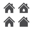 © Dr. Watson - Home icon collection. Homepage symbol for website, House icons set. home symbols collection in flat style isolated. Real estate symbol. Vector illustration
