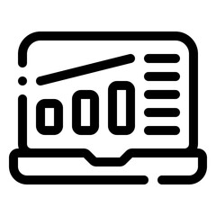 Poster - Graphs Icon. Digital marketing concept. Outline icon
