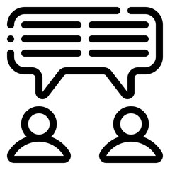 Poster - Communication Icon. Digital marketing concept. Outline icon