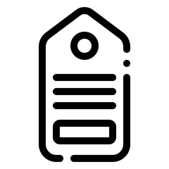 Poster - Price Tag Icon. Digital marketing concept. Outline icon