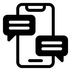 Poster - Message Icon. Digital marketing concept. Outline icon