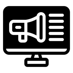 Poster - Digital Marketing Icon. Digital marketing concept. Outline icon