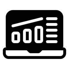 Poster - Graphs Icon. Digital marketing concept. Outline icon