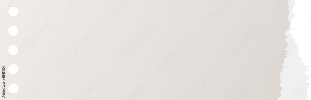 Ripped paper strip. Notebook sheet torn edge Stock Vector | Adobe Stock