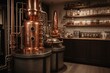 Whiskey distillery. Generated AI