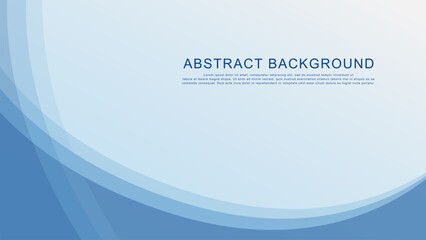 Poster - Abstract gradient light blue wavy for banner, brochure and website background.