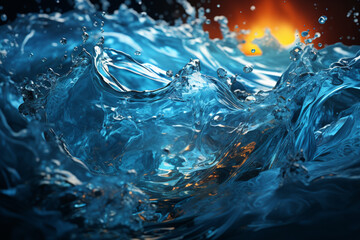 Aufkleber - A photo art piece that captures the dynamic and ever-changing nature of whirlpools. Generative AI.