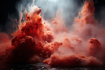 Leinwandbilder - An experimental video art piece that explores the rhythmic and pulsating nature of a geyser's eruption.  Generative AI.