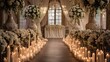 wedding hall decorations, church wedding decorations